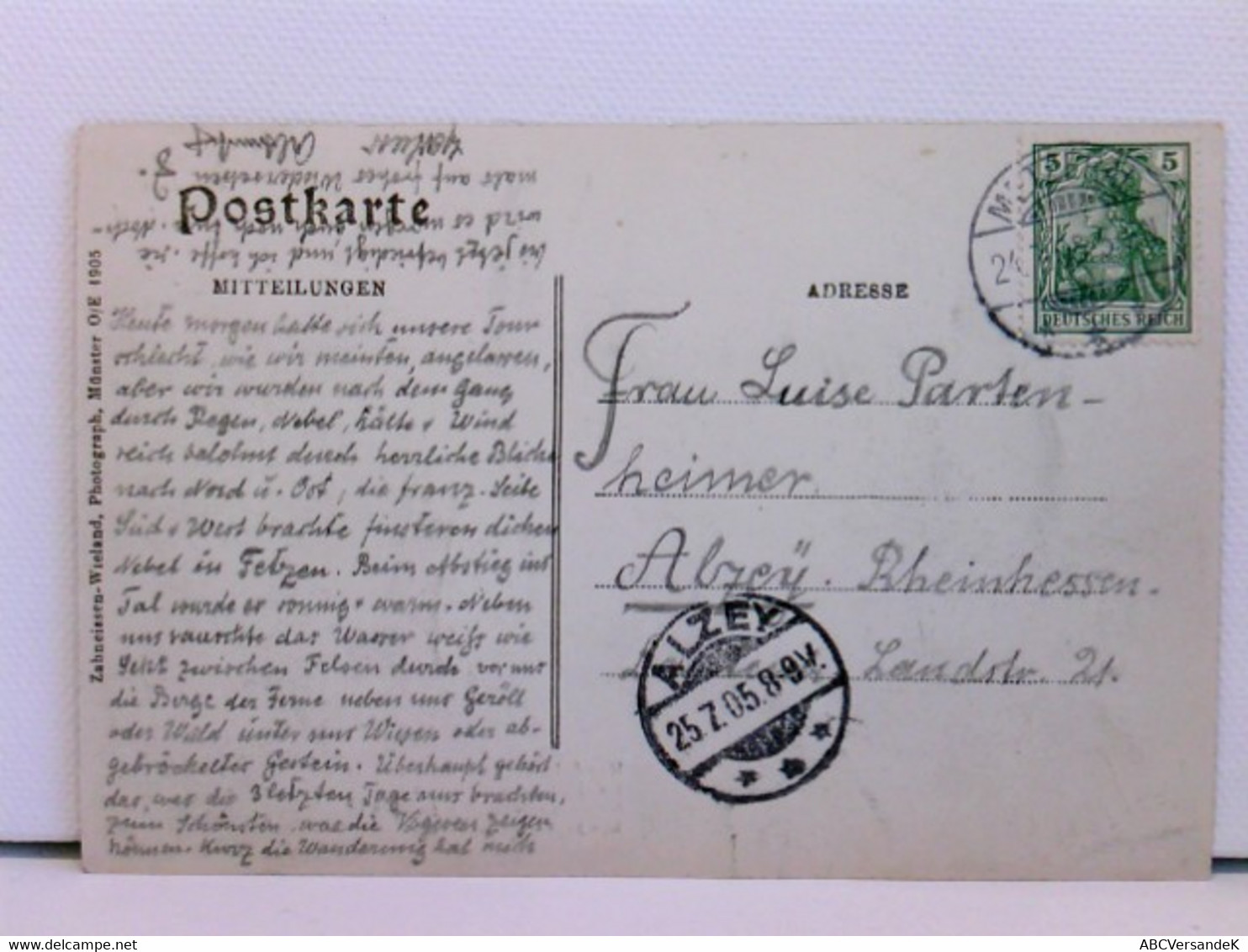 Seltene AK Gruss Aus Dem Münsterthal; 1905; Münstertal, Oberengadin - Thal