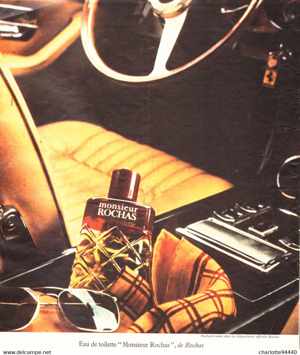 PUB PARFUM " MONSIEUR ROCHAS " De " ROCHAS " 1974  ( 3 ) - Zonder Classificatie