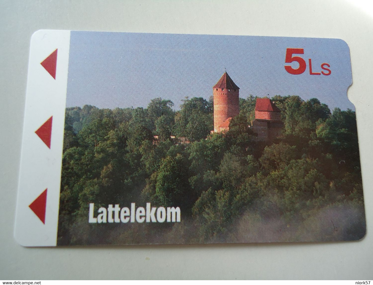 LATVIA USED CARDS MAGNETIC LANDSCAPES UNITS  5  LS  2 SCAN - Lettland