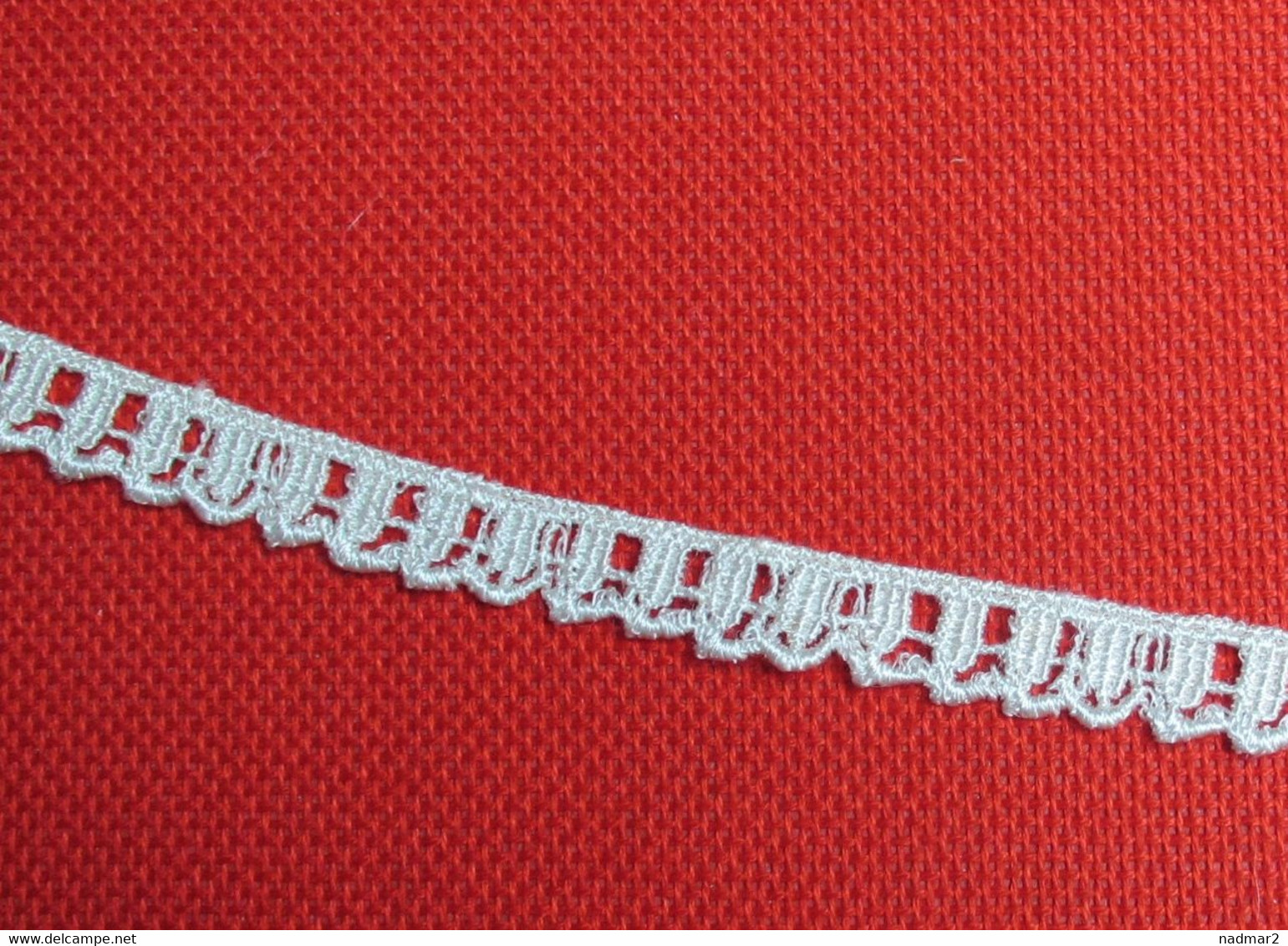 Dentelle Ancienne Coton écru Légèrement Brillant  8.50 M Minimum Largeur 1 Cm N°2 Galon Bordure Couture Mercerie - Spitzen Und Stoffe