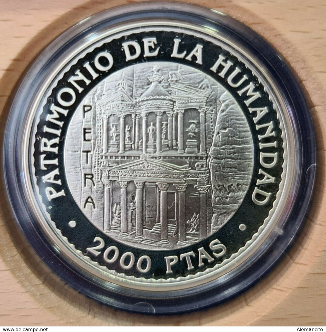 ESPAÑA COLECCION 5 MONEDAS, 2.000 PESETAS PLATA, ( UNESCO ) PATRIMONIO DE LA HUMANIDAD AÑO 1997 - 2 000 Pesetas