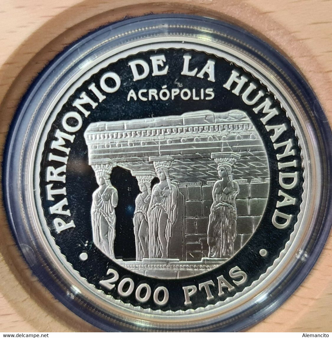ESPAÑA COLECCION 5 MONEDAS, 2.000 PESETAS PLATA, ( UNESCO ) PATRIMONIO DE LA HUMANIDAD AÑO 1997