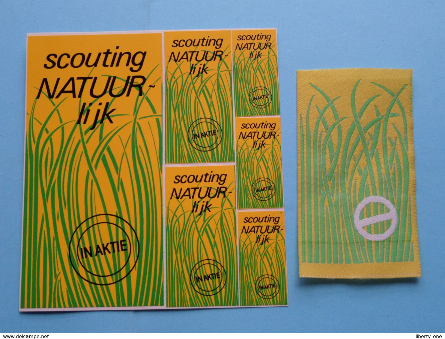 EMBLEEM / KENTEKEN + STICKERS ( SCOUTING NATUURLIJK ) SCOUTS ( Zie / See / Voir Photo ) VVKSM ! - Scoutisme