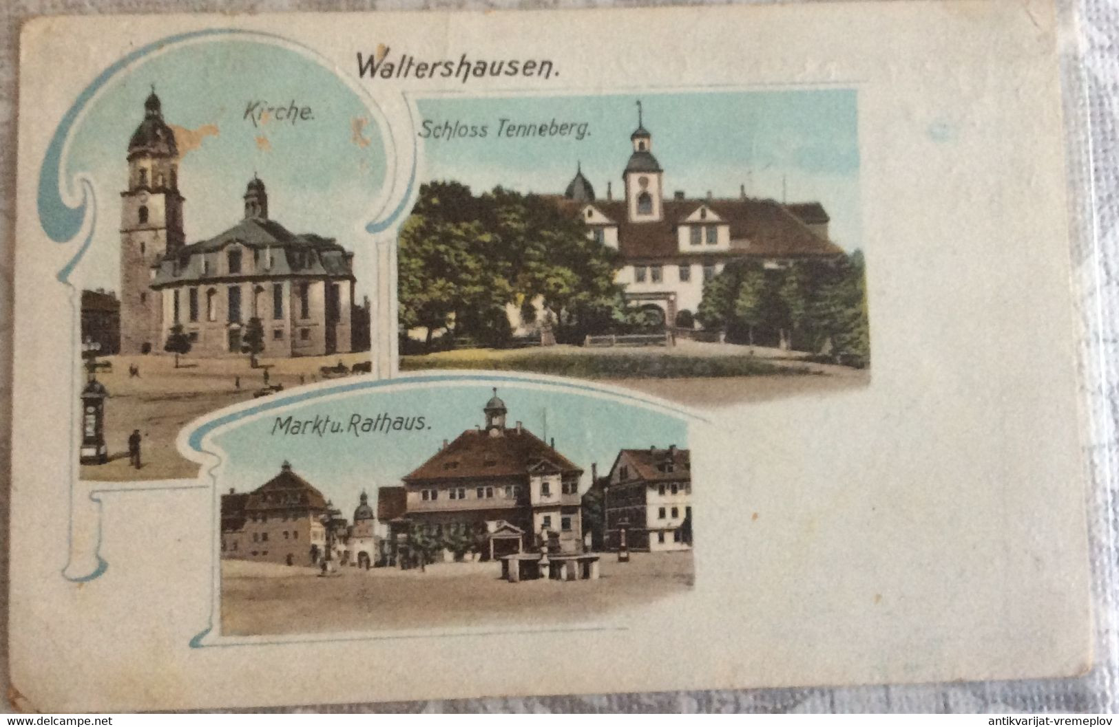 OLD POSTCARD Germany > Thuringia > Waltershausen WALTERSHAUSEN SEZESSION  OTTMAR ZIEHER MÜNCHEN ALTE POSTKARTE - Waltershausen