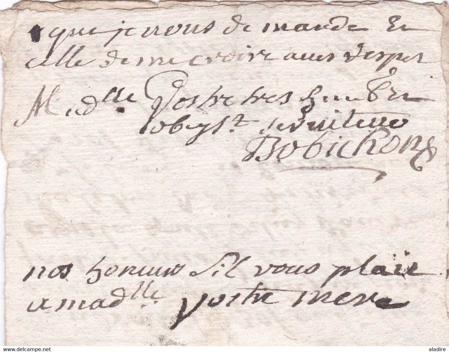 1733 - Lettre Pliée De 2 Pages D'ANNONAY Vers SAINT DIDIER, Vaucluse ? - Règne De Louis XV - 1701-1800: Precursori XVIII