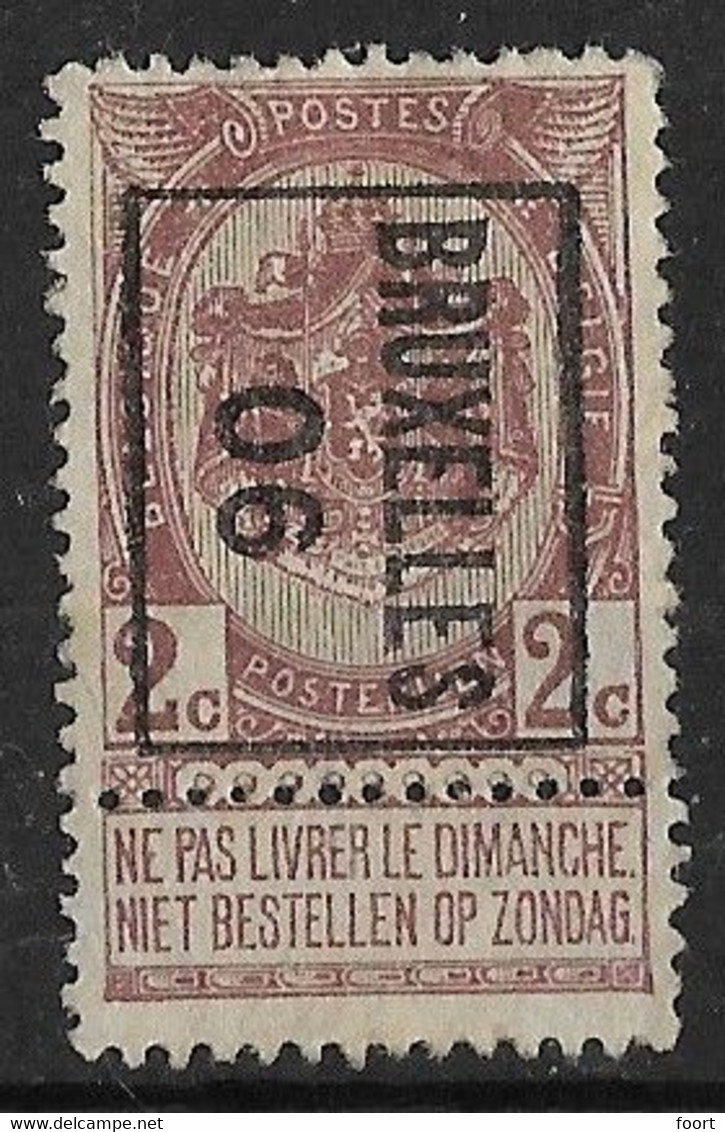 Brussel 1906 Typo Nr. 2B - Typos 1906-12 (Armoiries)