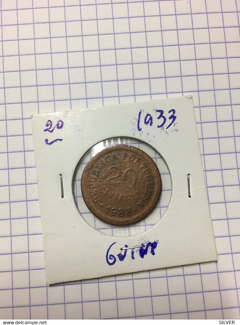 Guinée Portugaise 20 Centavos 1933 40 - Guinée