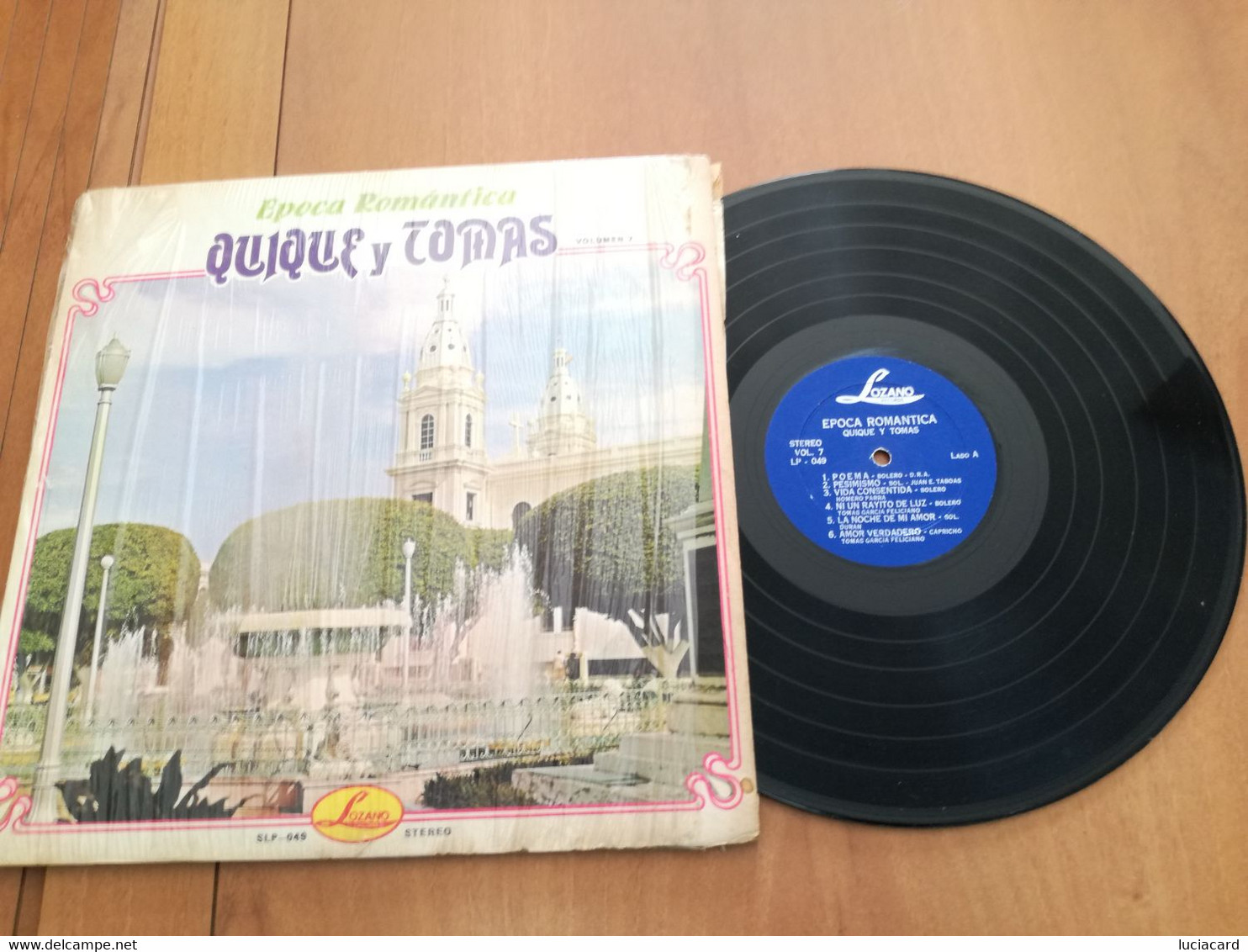 QUIQUE Y TOMAS EPOCA ROMANTICA VOLUME 7 LP 33 GIRI VINILE VINYL RARE - Other - Spanish Music