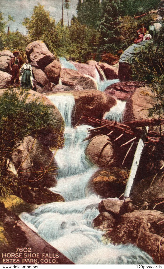 Horse Shoe Falls, Estes Park - Colorado - RARE! - Rocky Mountains