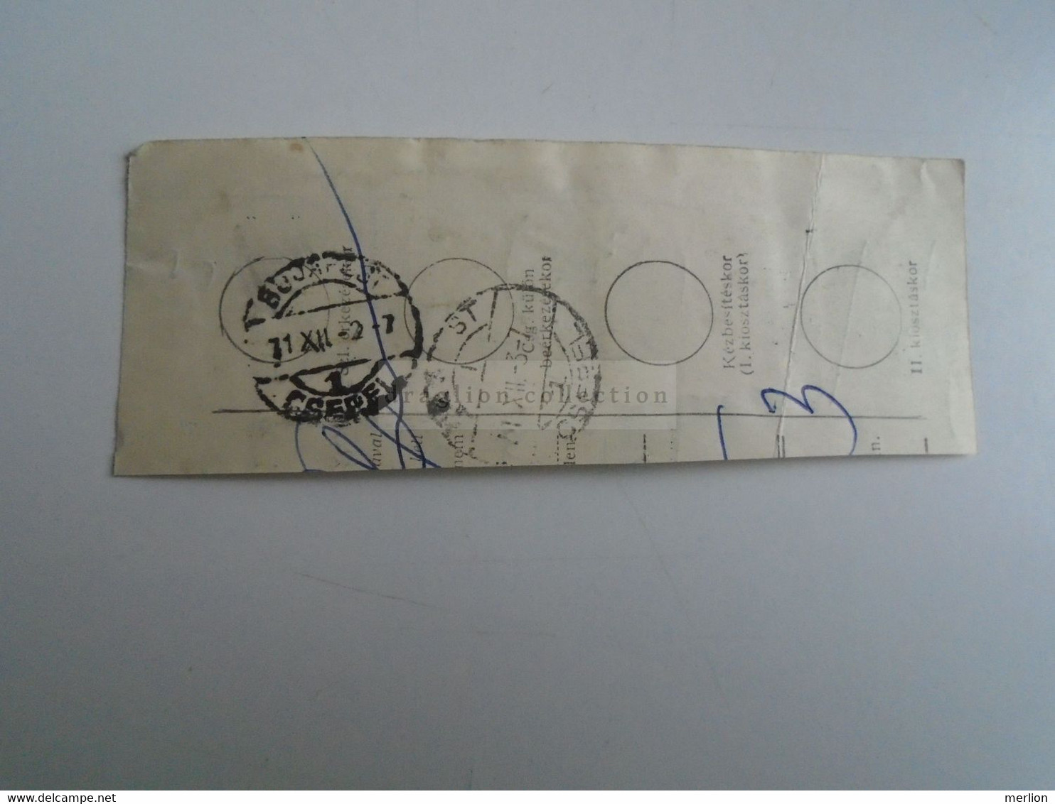 D187484   Parcel Card  (cut) Hungary 1971   Fertőd -Budapest Csepel  - Expressz - Parcel Post