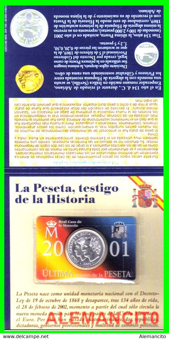 CARTERA COLECCION LA PESETA ,TESTIGO DE LA HISTORIA, ESTUCHE OFICIAL AÑO 2007 - Münz- Und Jahressets