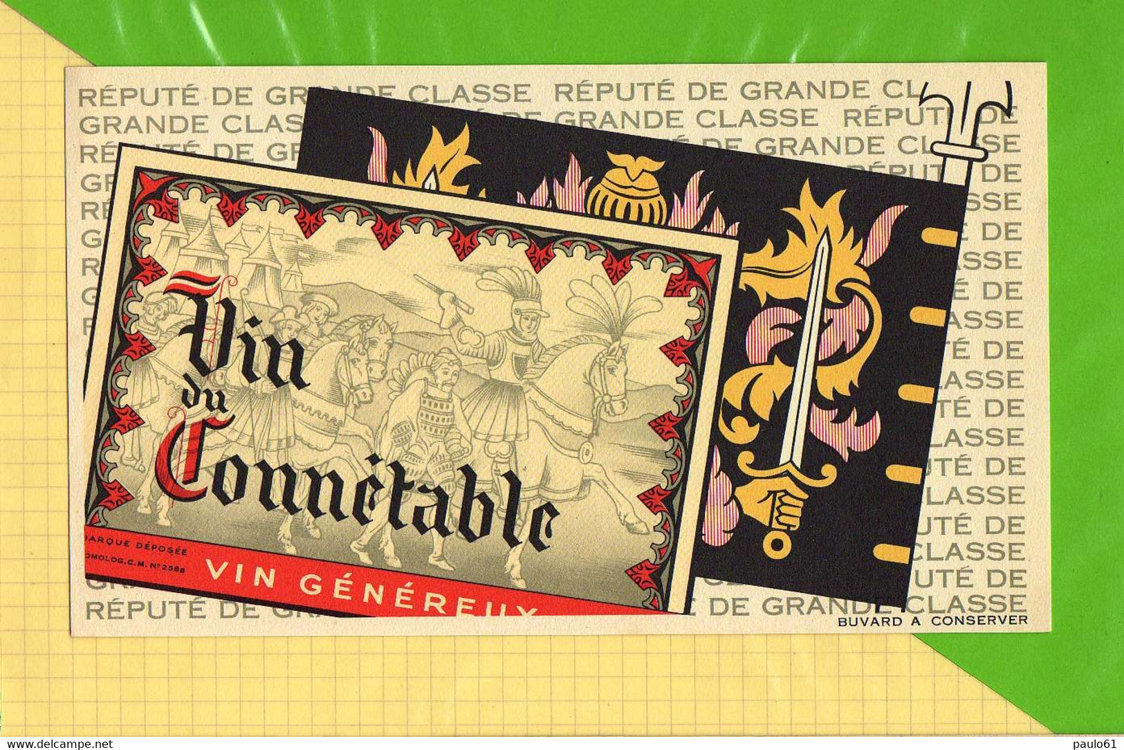 BUVARD &amp; Blotting Paper : Vin Connetable - Liquore & Birra