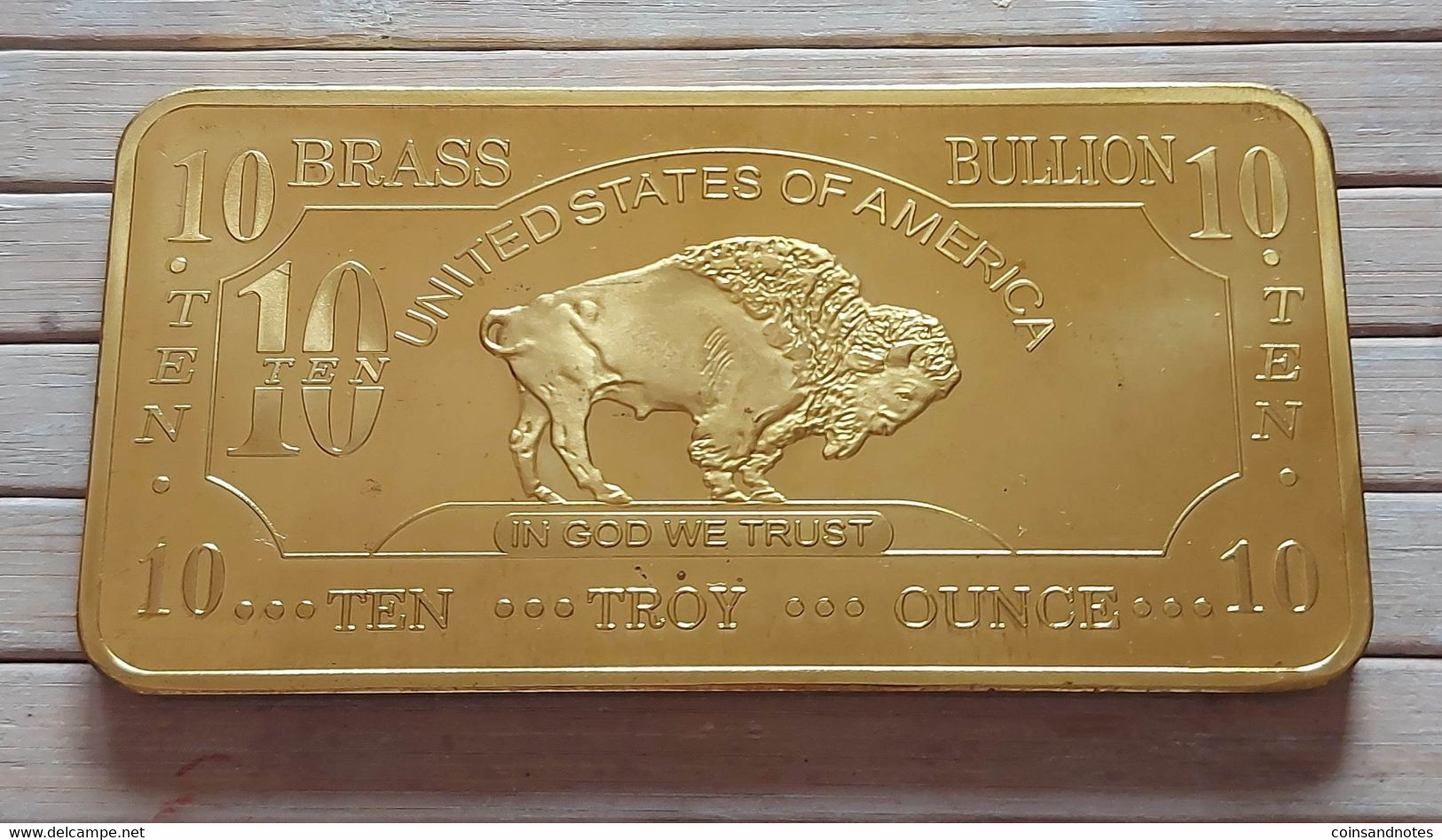 USA - 10 Troy Ounce Brass (messing) Bullion ‘Buffalo’ - UNC - Colecciones