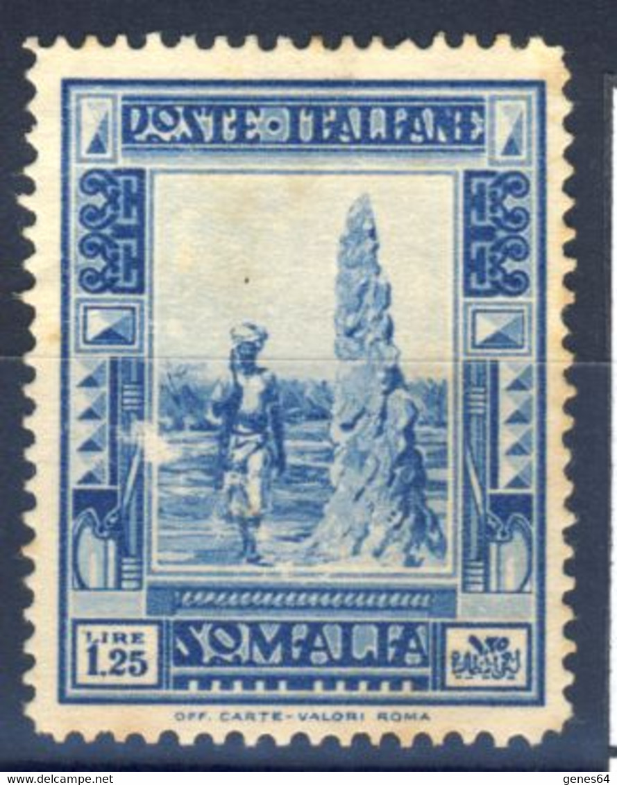 1935 - Somalia - Pittorica 2° Emissione Lire 1,25 - Somalie