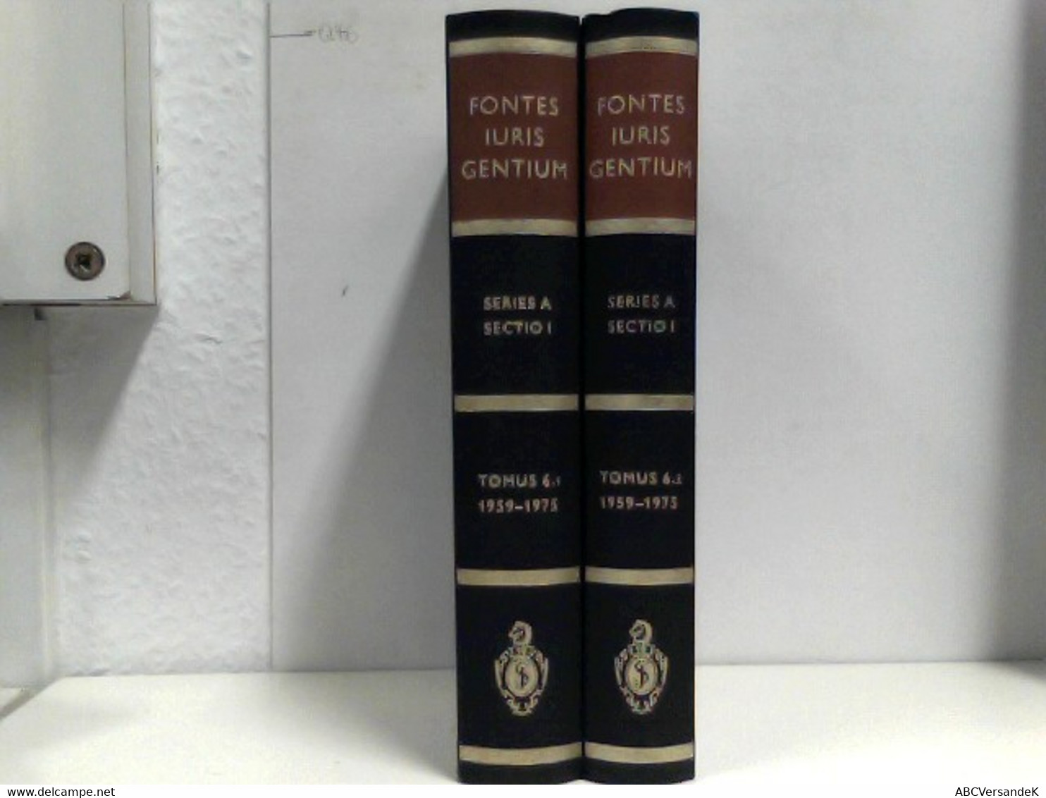 1959 - 1975 (Fontes Iuris Gentium) Serie A Sektion 1 (2 Bände) - Droit