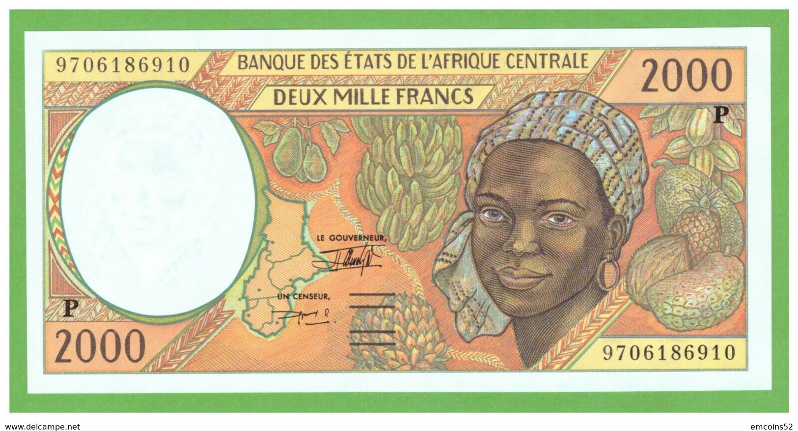 CHAD C.A.S. 2000 FRANCS 1997  P-603Pd  UNC - Chad