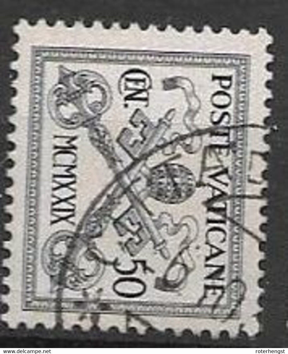 Vatican VFU TB 8 Euros 1931 - Portomarken