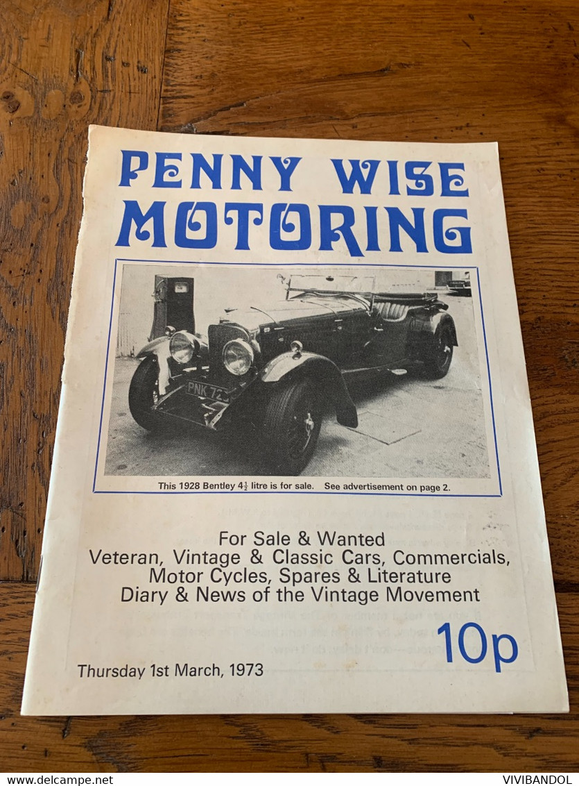 PENNY WISE MOTORING Mars 73 - Livres Sur Les Collections