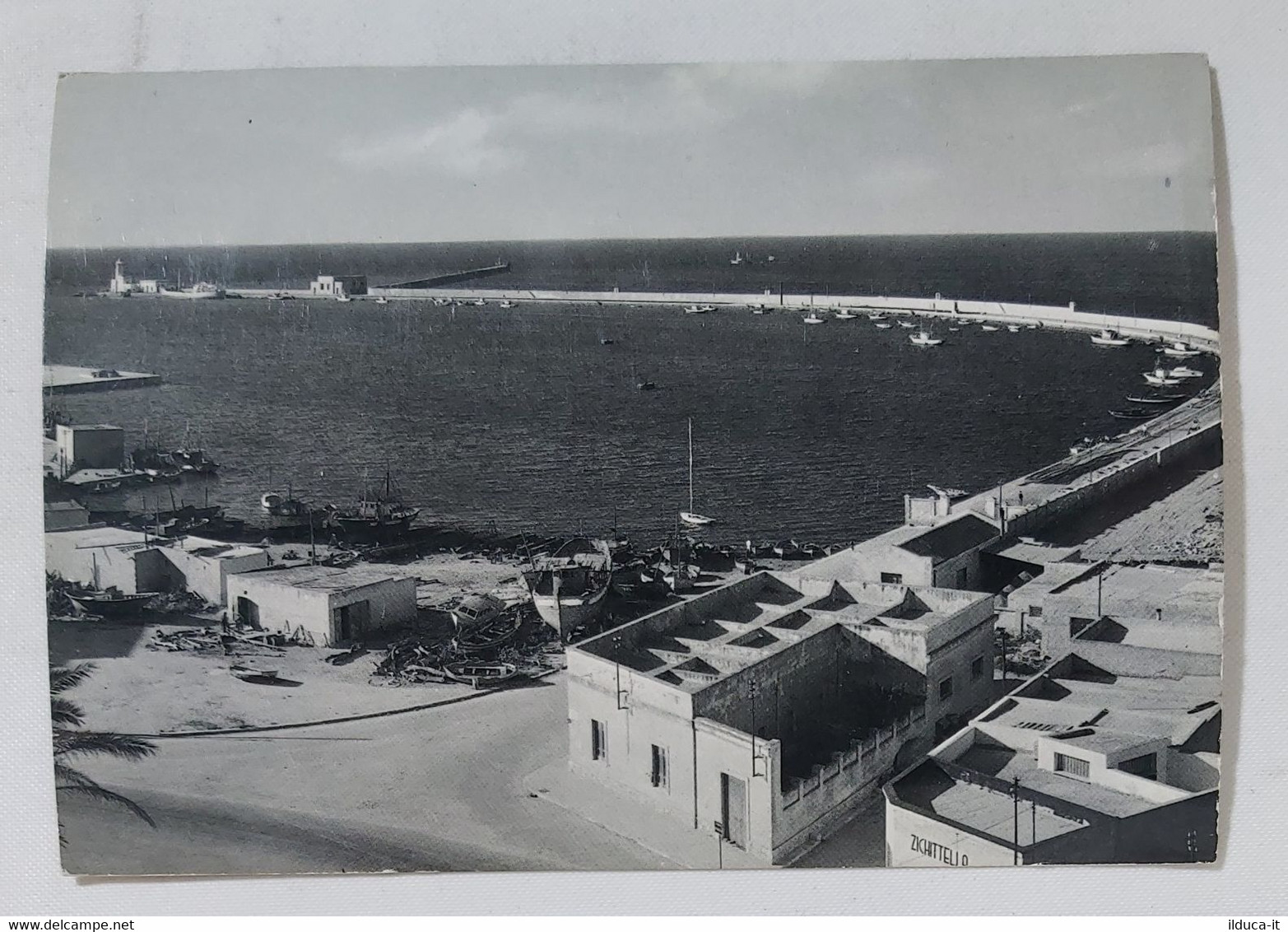 73751 Cartolina - Trapani - Marsala - Porto Molo Sud - Anni 50/60 - Marsala