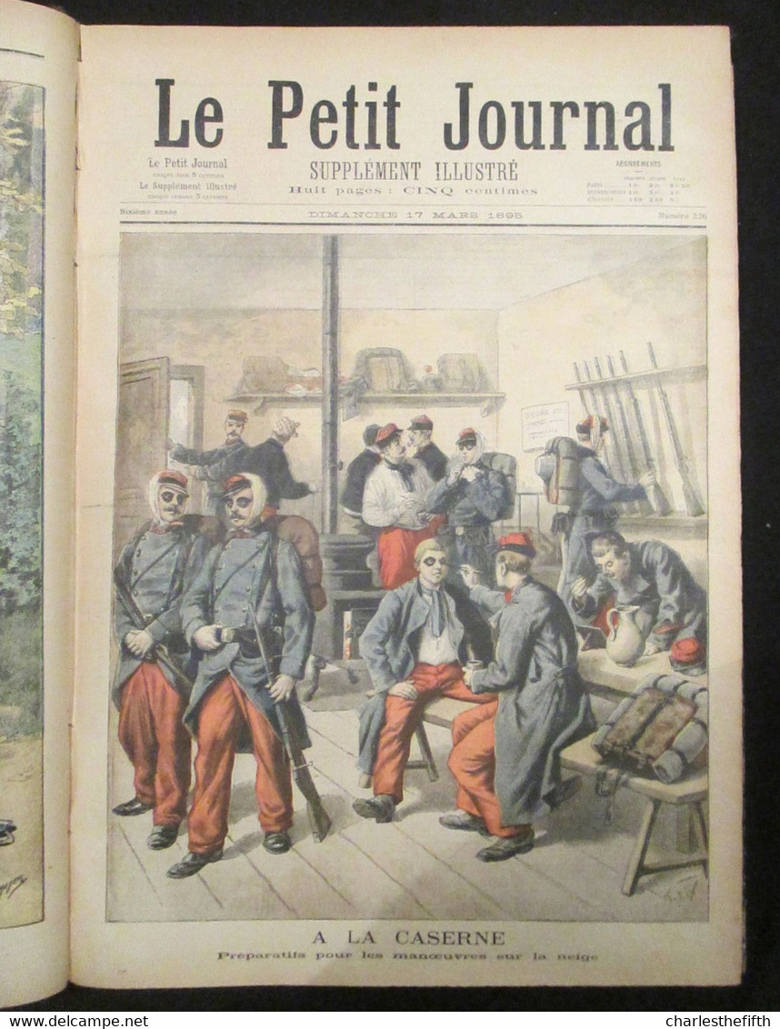 SUPERBE RELIURE ** Le petit journal illustré 1895 ** COMPLET - dreyfus -  madagascar - chine