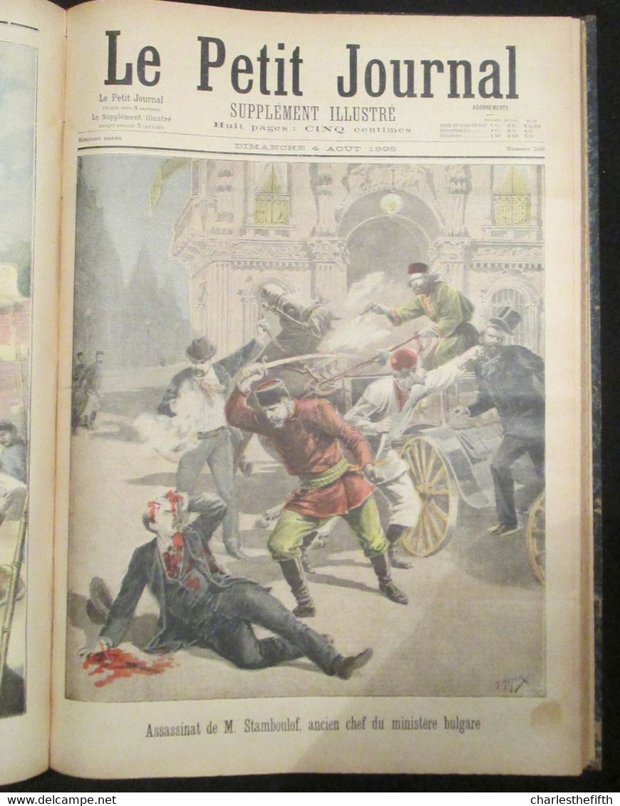 SUPERBE RELIURE ** Le petit journal illustré 1895 ** COMPLET - dreyfus -  madagascar - chine