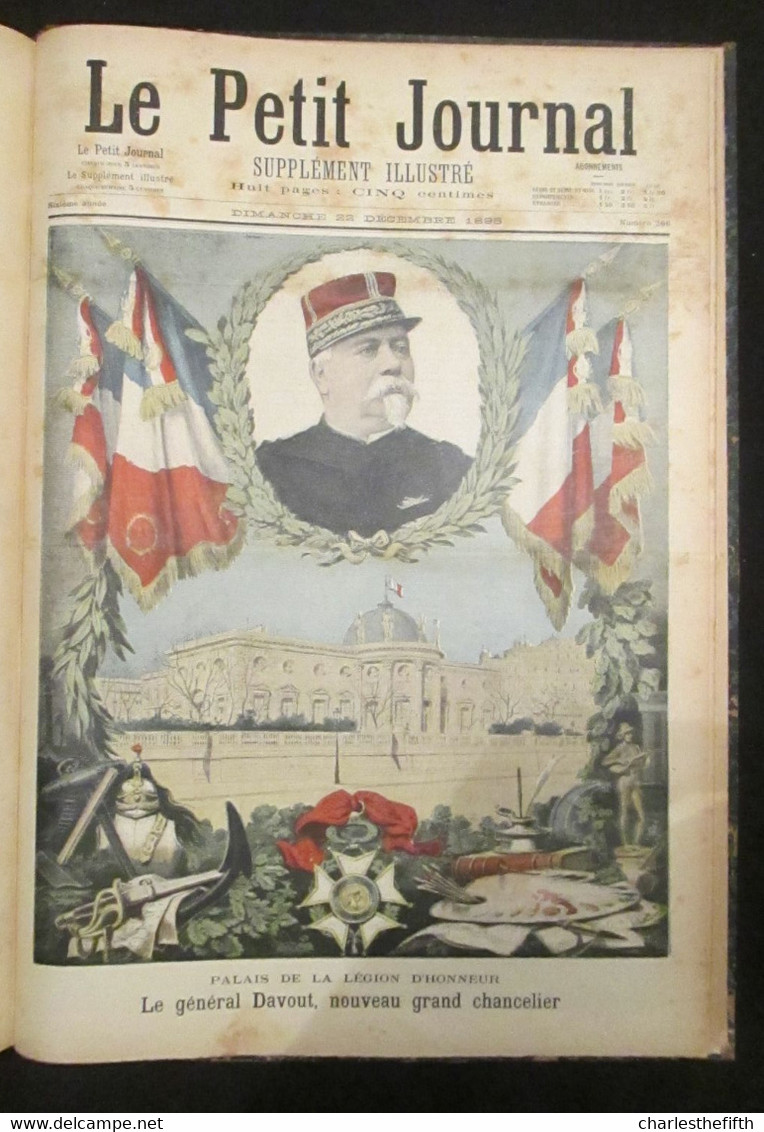 SUPERBE RELIURE ** Le petit journal illustré 1895 ** COMPLET - dreyfus -  madagascar - chine