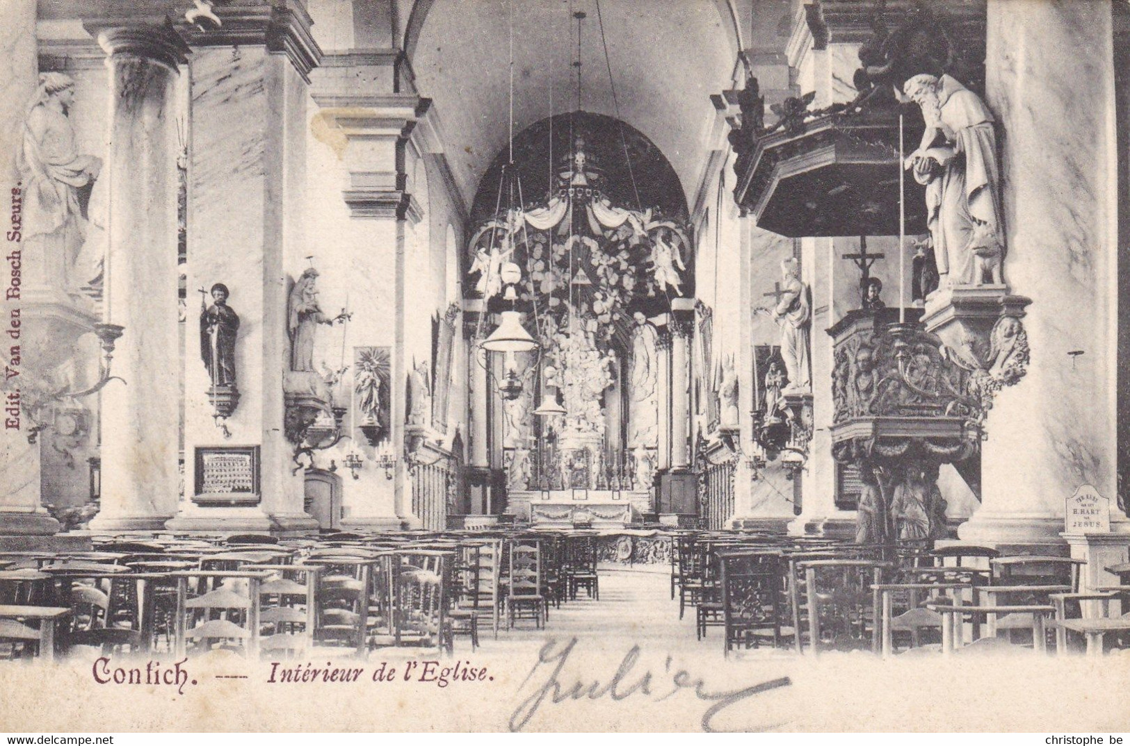 Kontich, Contich, Intérieur De L'Eglise (pk83317) - Kontich