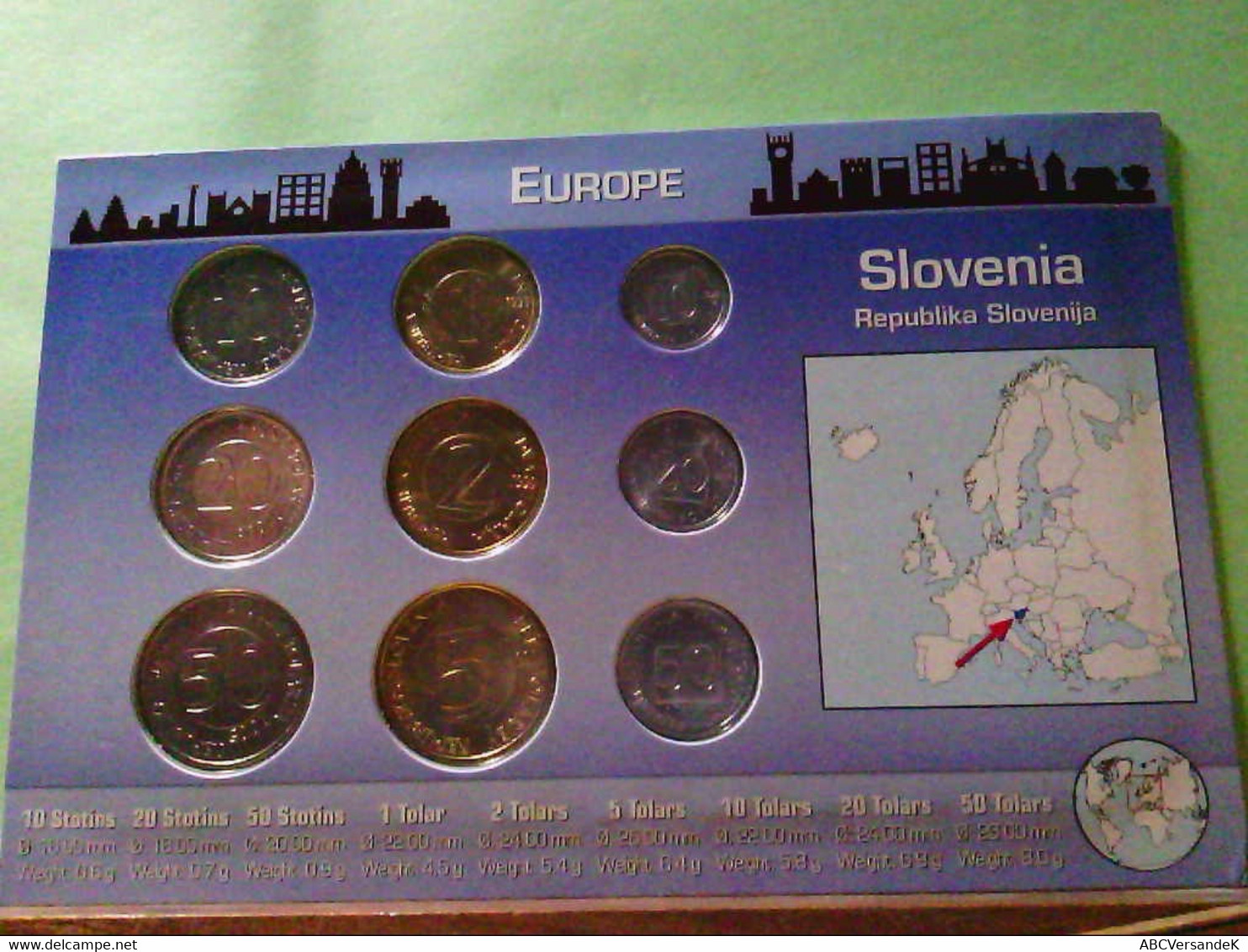Slovenia, Kursmünzensatz Mit 9 Münzen, 10, 20 Und 50 Stotins, 1, 2, 5, 10, 20 Und 50 Tolars. - Numismatics