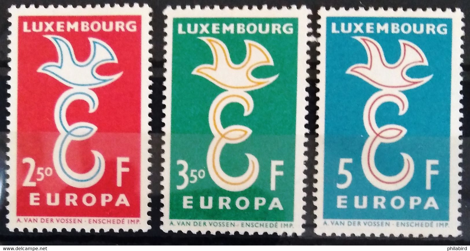 EUROPA 1958 - LUXEMBOURG                    N° 548/550                        NEUF* - 1958