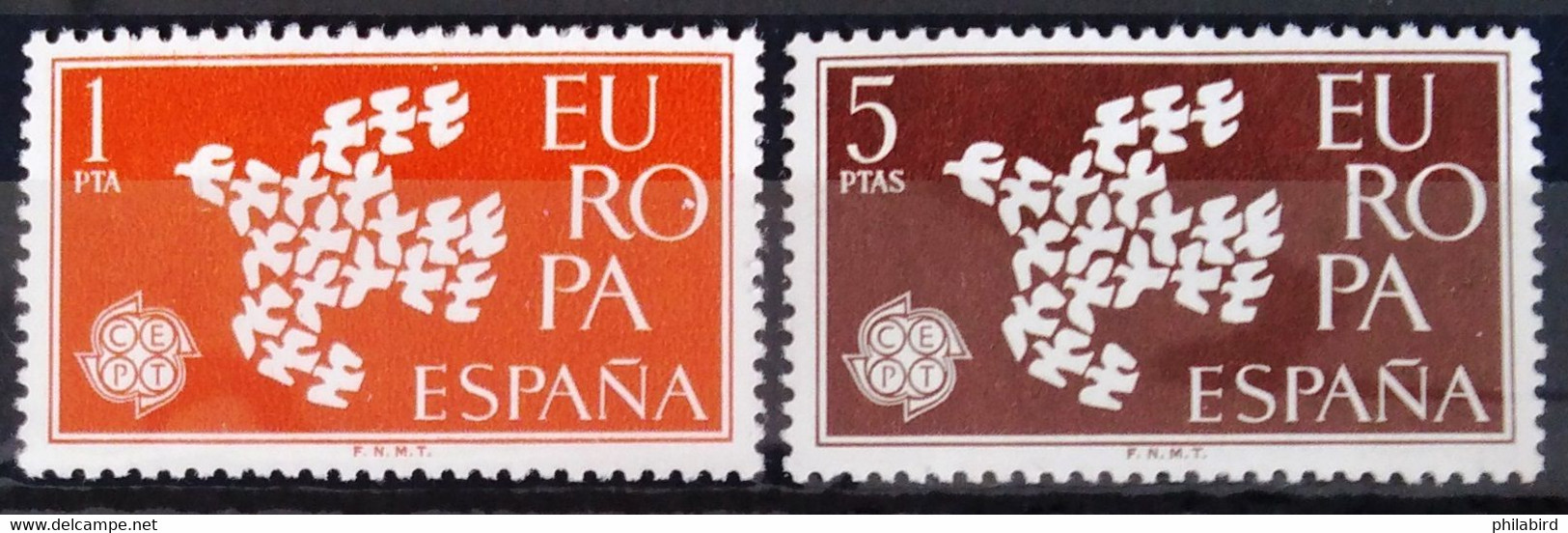 EUROPA 1961 - ESPAGNE                   N° 1044/1045                        NEUF* - 1961