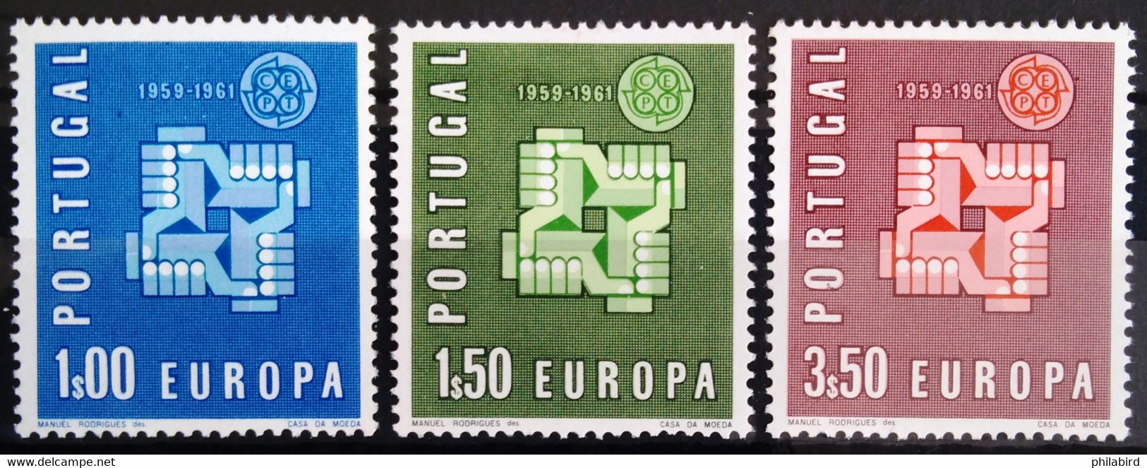 EUROPA 1961 - PORTUGAL                  N° 888/890                       NEUF* - 1961