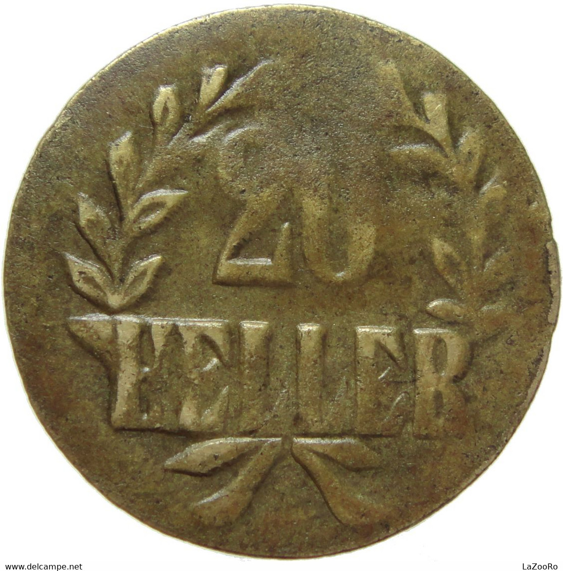 LaZooRo: German East Africa 20 Heller 1916 T VF / XF - Africa Orientale Tedesca