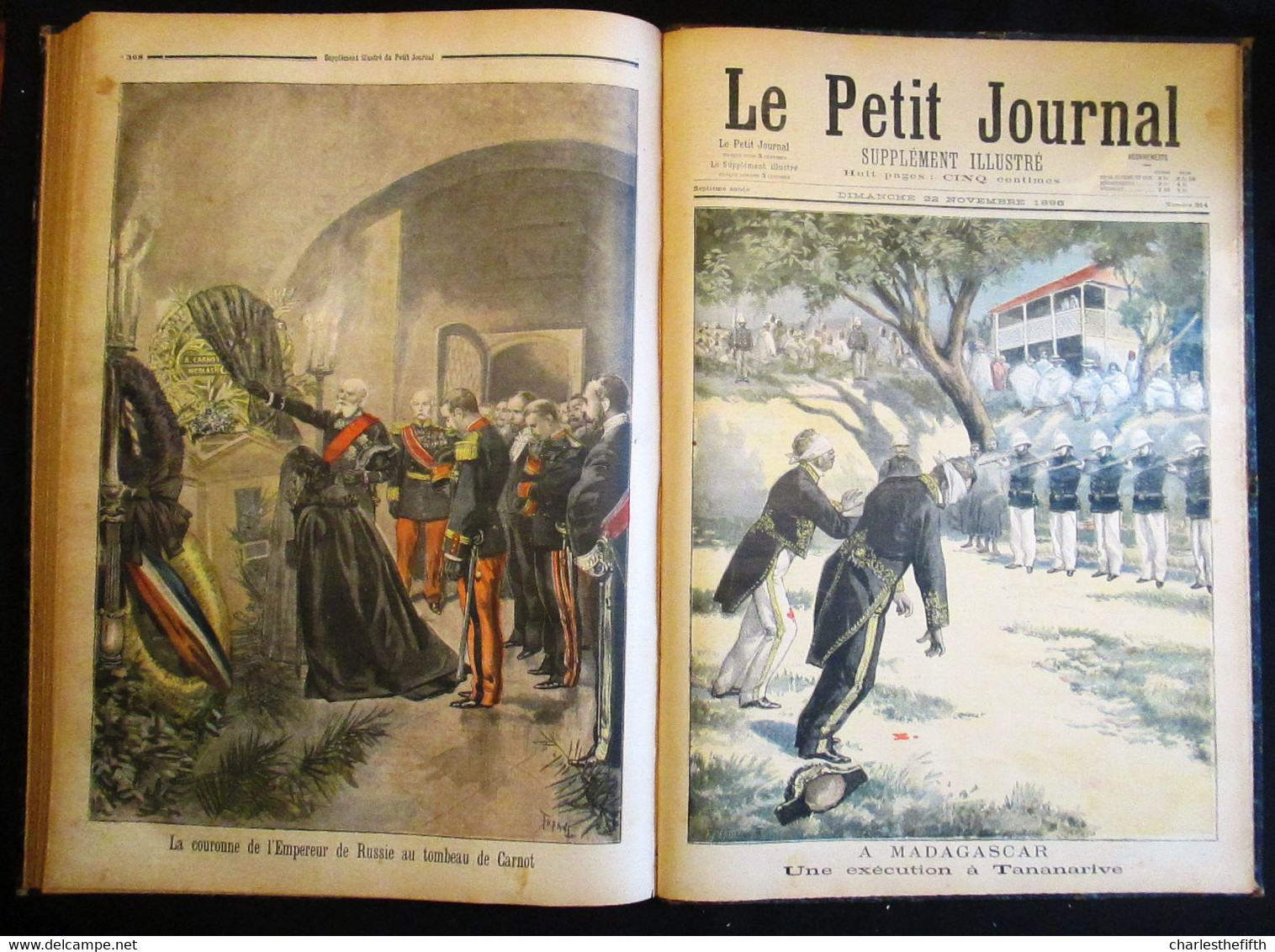 SUPERBE RELIURE ** Le petit journal illustré 1896 ** COMPLET - Li Hung-Chang CHINE - Russie - shah de Perse - Tsar -