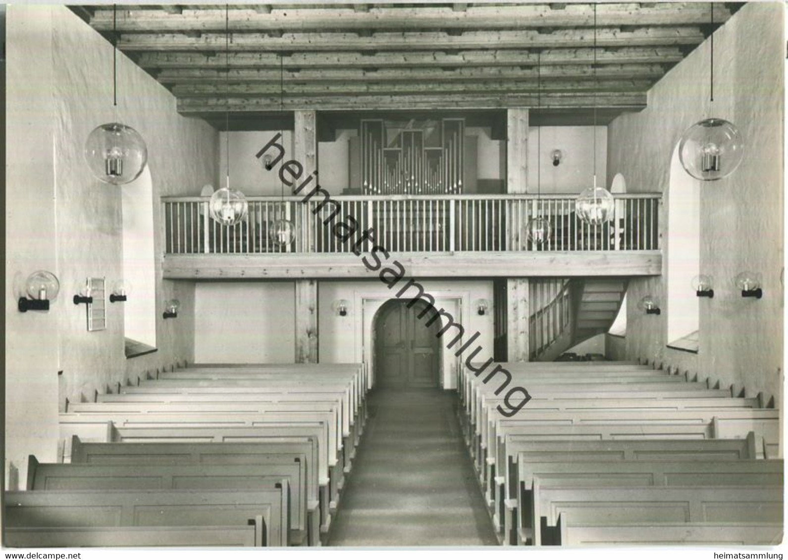 Dorfkirche Lankwitz - Orgel - Innenansicht - Foto-Ansichtskarte - Verlag Eberhard Kirsch Berlin - Lankwitz