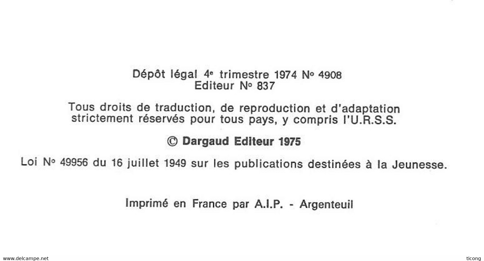 BD CORINNE ET JEANNOT EN VACANCES, TEXTE ET DESSINS DE TABARY - 1ERE EDITION DARGAUD 1974, VOIR LES SCANNERS - Corinne Et Jeannot