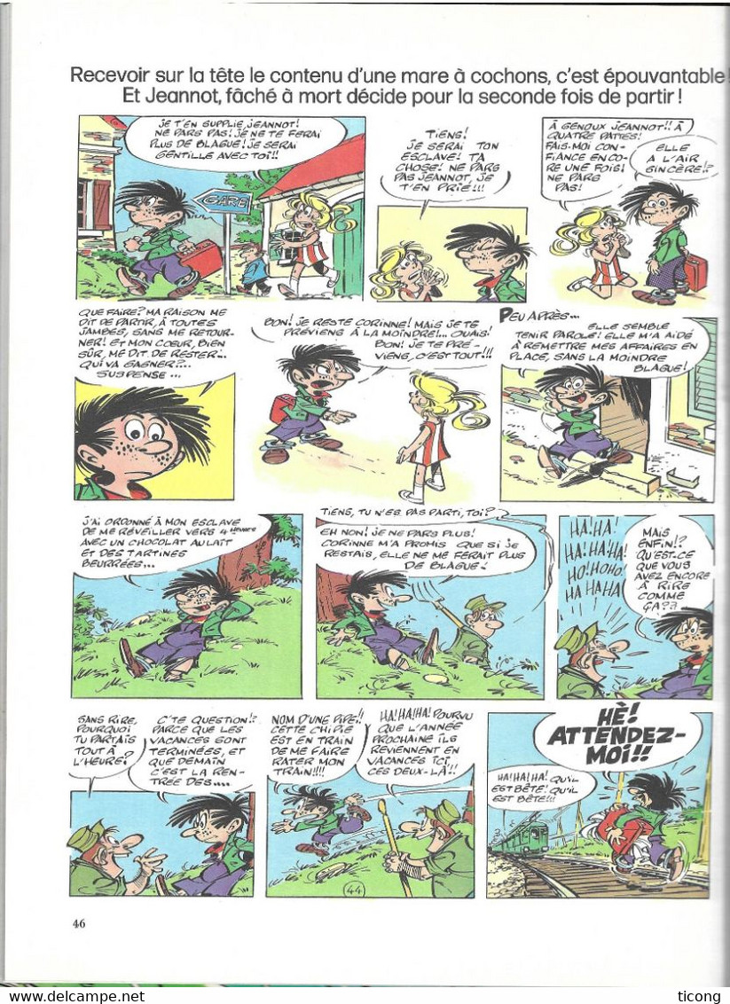 BD CORINNE ET JEANNOT EN VACANCES, TEXTE ET DESSINS DE TABARY - 1ERE EDITION DARGAUD 1974, VOIR LES SCANNERS - Corinne Et Jeannot