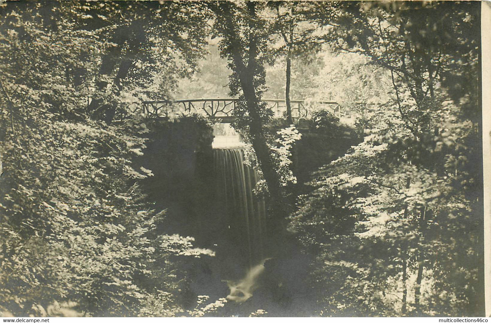 070122 - CARTE PHOTO 73 LA MOTTE SERVOLEX 1914 Pont Bois Paysage Campagne Cascade - La Motte Servolex