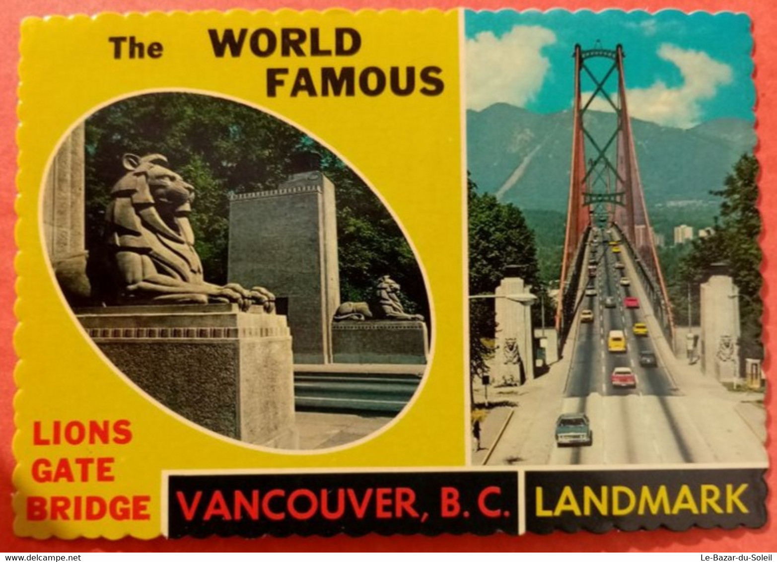 CP, Canada, Landmark Lions Gate Bridge VANCOUVER BC Canada 1980 - Vancouver