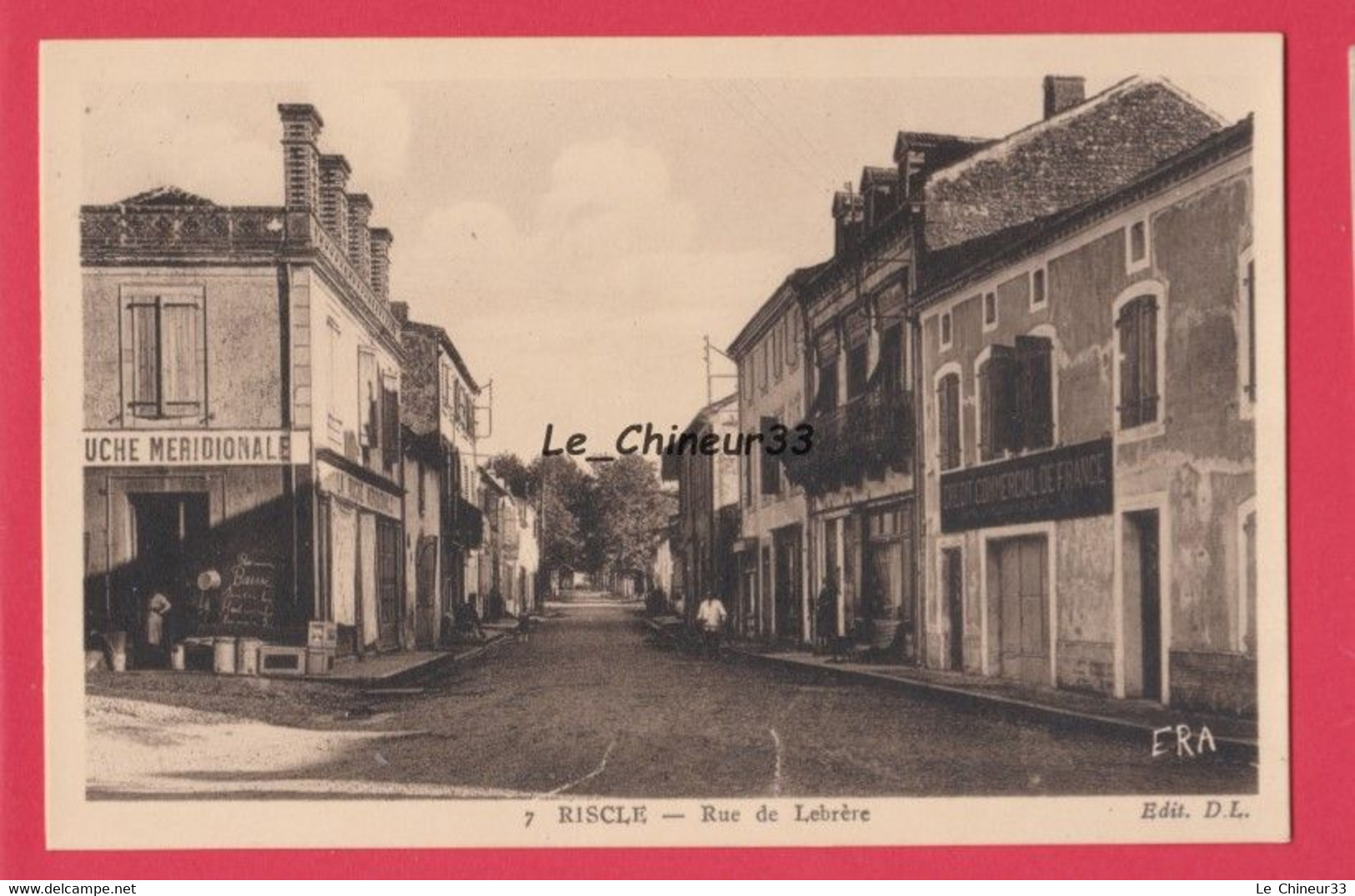 32 - RISCLE---Rue De Lebrére--Magasin La Ruche Meridionale---animé---cpsm Pf - Riscle