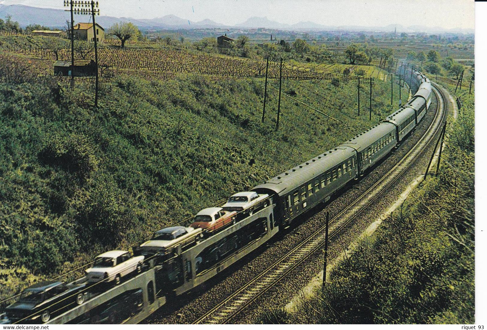 Lot 2 Cp - Chemins De Fer Français - TRAIN AUTOS COUCHETTES N°84 Et 64 - Andere & Zonder Classificatie