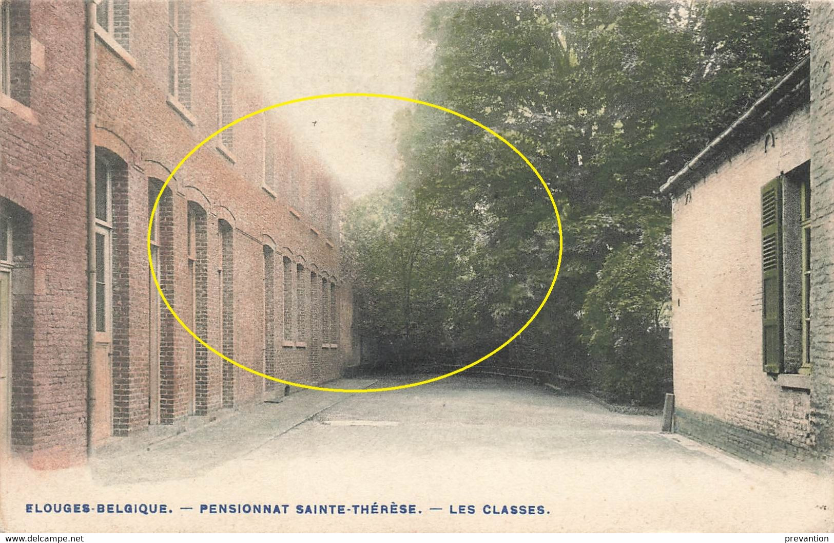 ELOUGES - Pensionnat Sainte Thérèse - Les Classes - Carte Colorée Et Circulé En 1909 - Dour