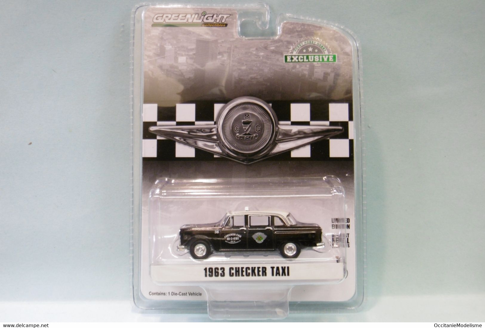 Greenlight - CHECKER MARATHON TAXICAB Taxi 1963 Réf. 30207 Neuf 1/64 - Other & Unclassified