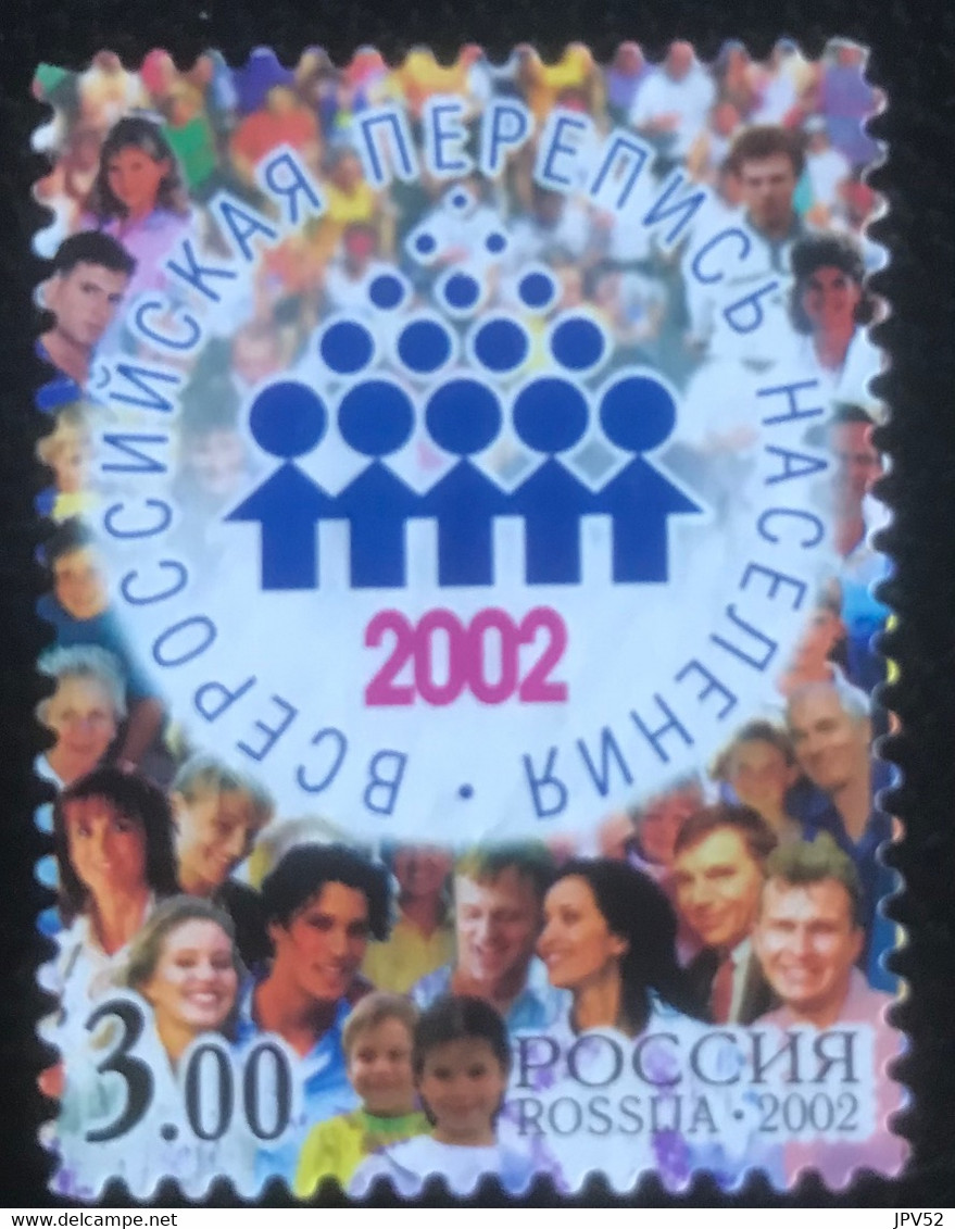 Rossija - Rusland Federatie - C5/20 - (°)used - 2002 - Michel 1018 - Volkstelling - Gebraucht