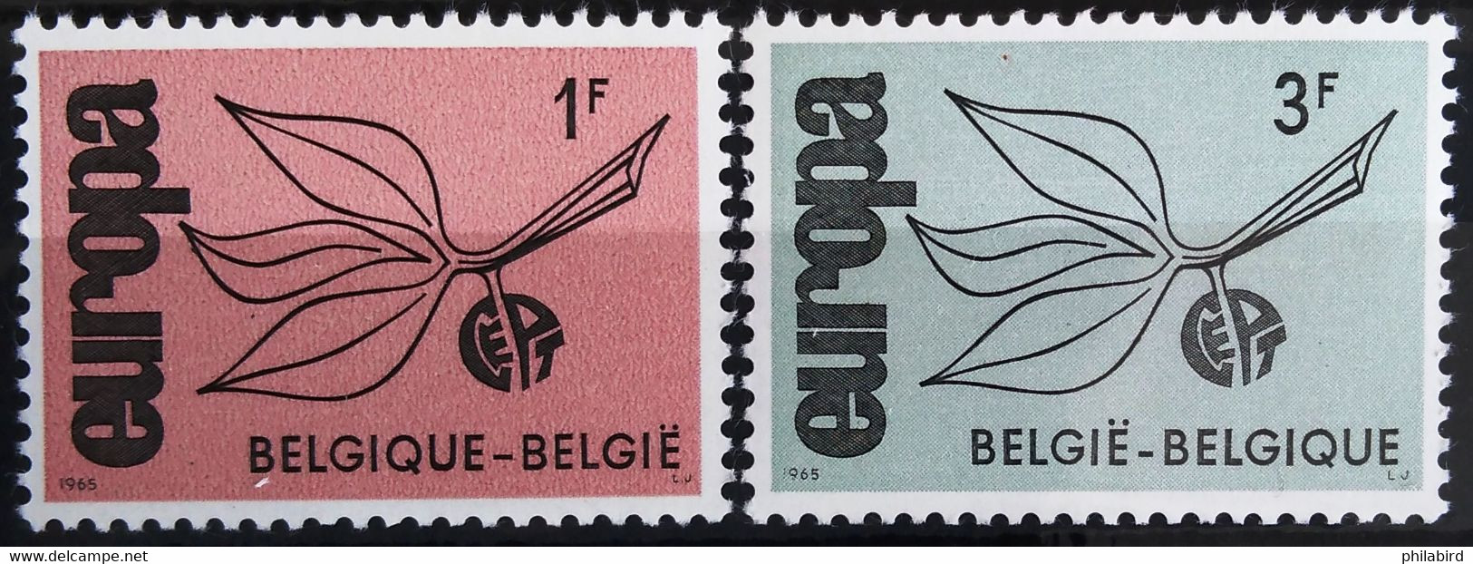 EUROPA 1965 - BELGIQUE                    N° 1342/1343                        NEUF* - 1965