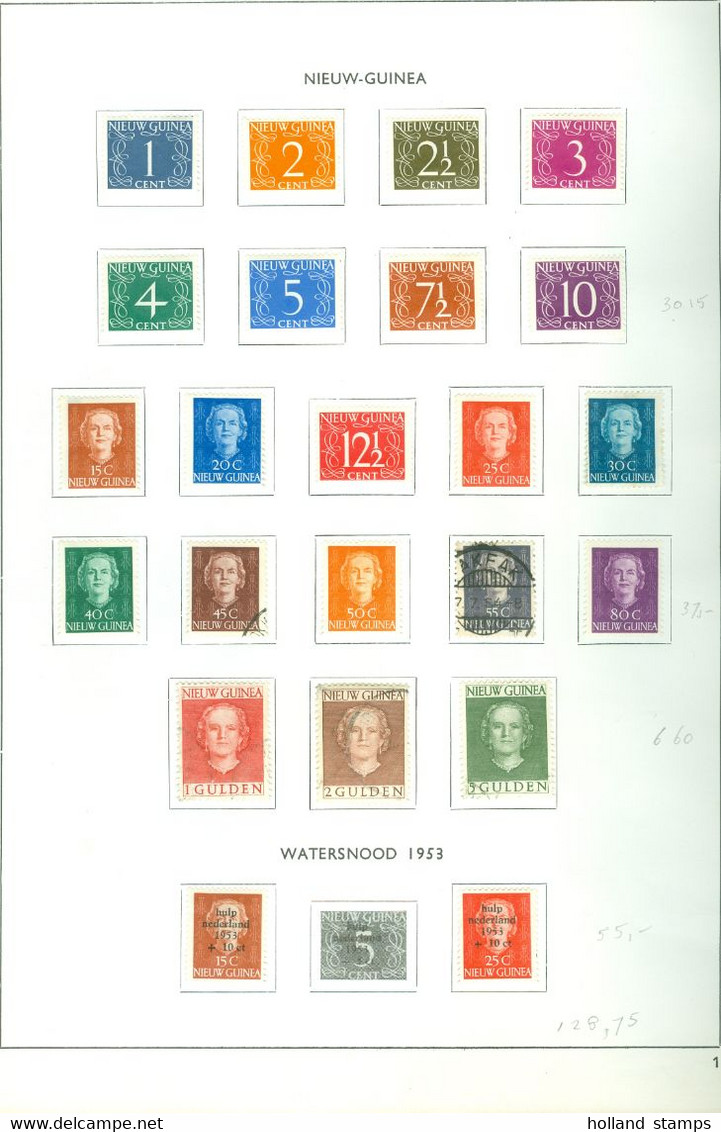 COLLECTIE NEDERLANDS NIEUW GUINEA ONGEBRUIKT OP 7 ALBUMBLADEN - Nueva Guinea Holandesa