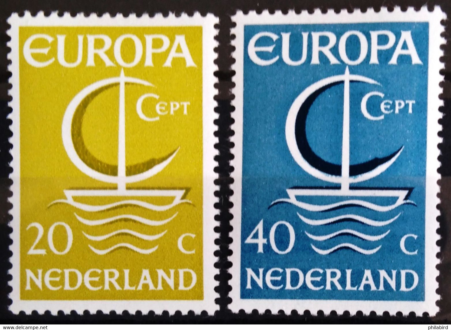 EUROPA 1966 - PAYS-BAS                  N° 837/838                    NEUF* - 1966