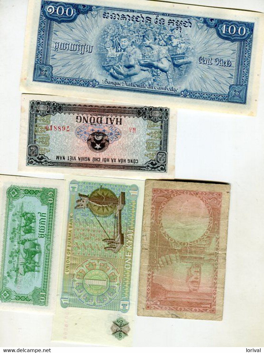 Lots 5 Billets Beaux 5 - Sonstige – Asien