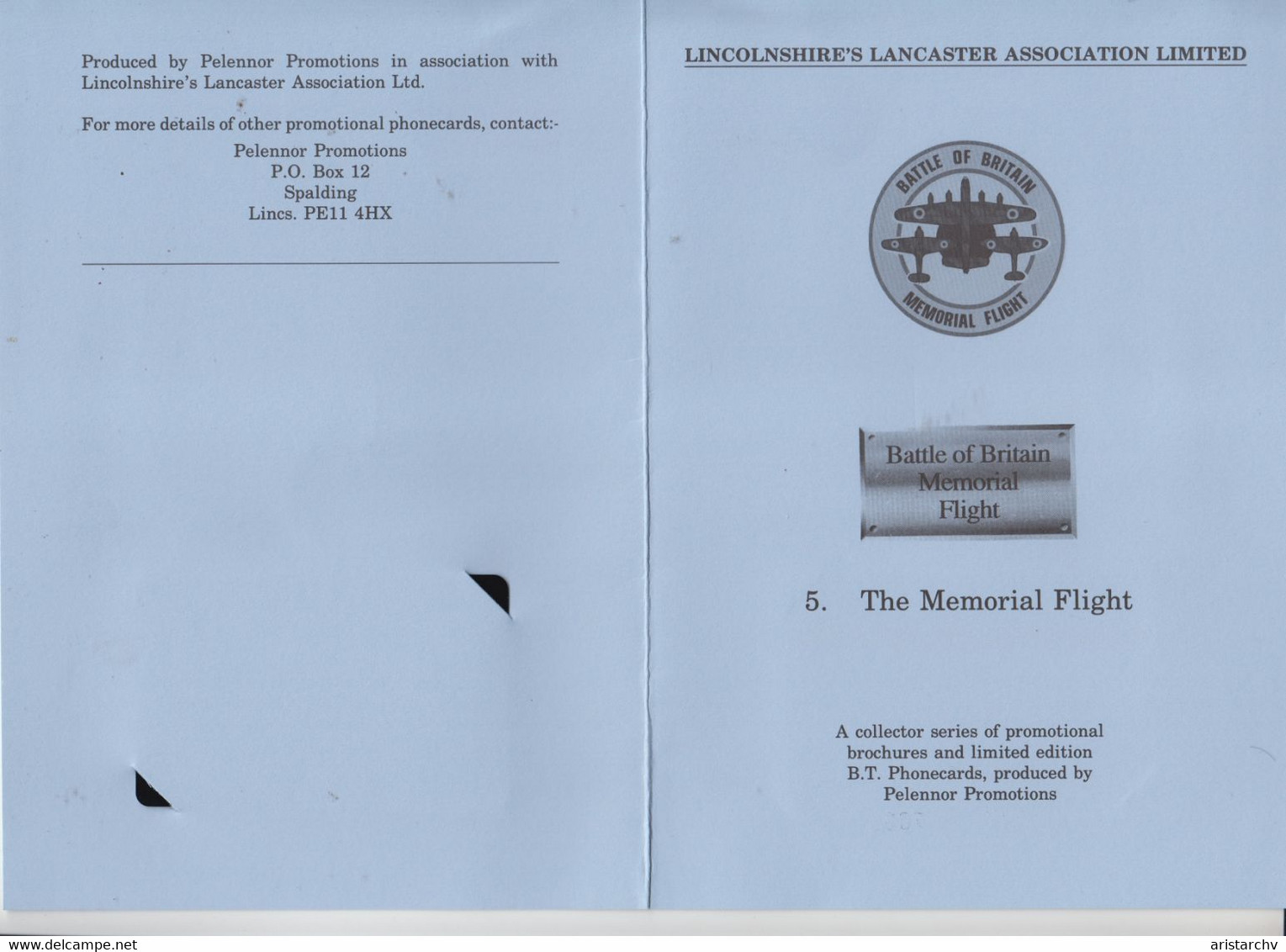 UNITED KINGDOM 1993 BATTLE OF BRITAIN MEMORIAL FLIGHT MINT IN FOLDER - BT Collector Packs