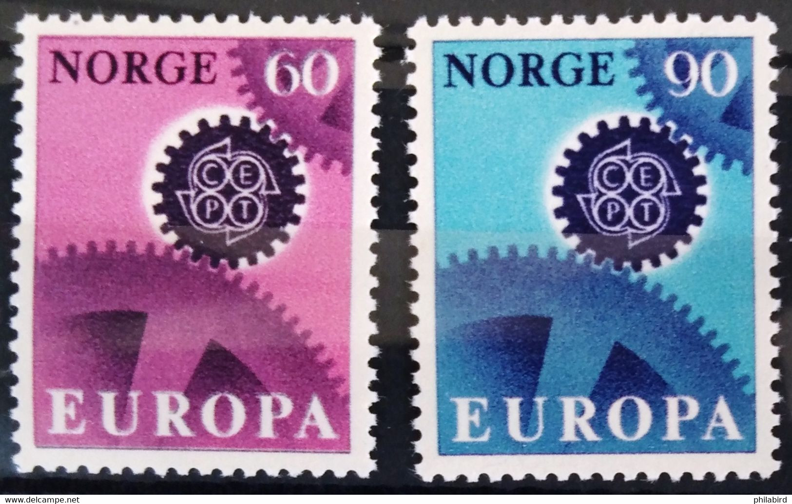 EUROPA 1967 - NORVEGE                   N° 509/510                        NEUF** - 1967