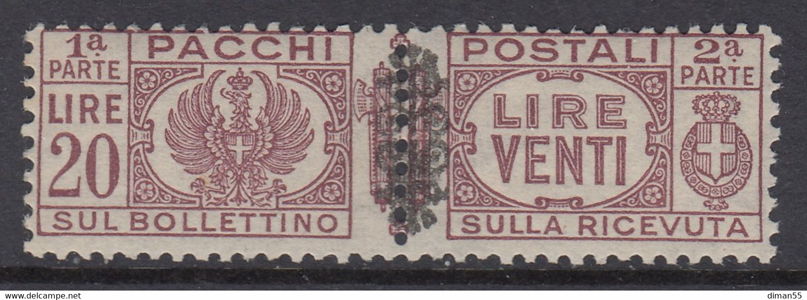 ITALY - LUOGOTENENZA - VALORE CHIAVE - PACCHI N.59 - GOMMA INTEGRA - POSTFRISCH - MNH** - Cv 175 Euro - Paketmarken